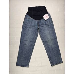 Isabel Maternity Vintage Straight Crossover panel Jeans Size 0